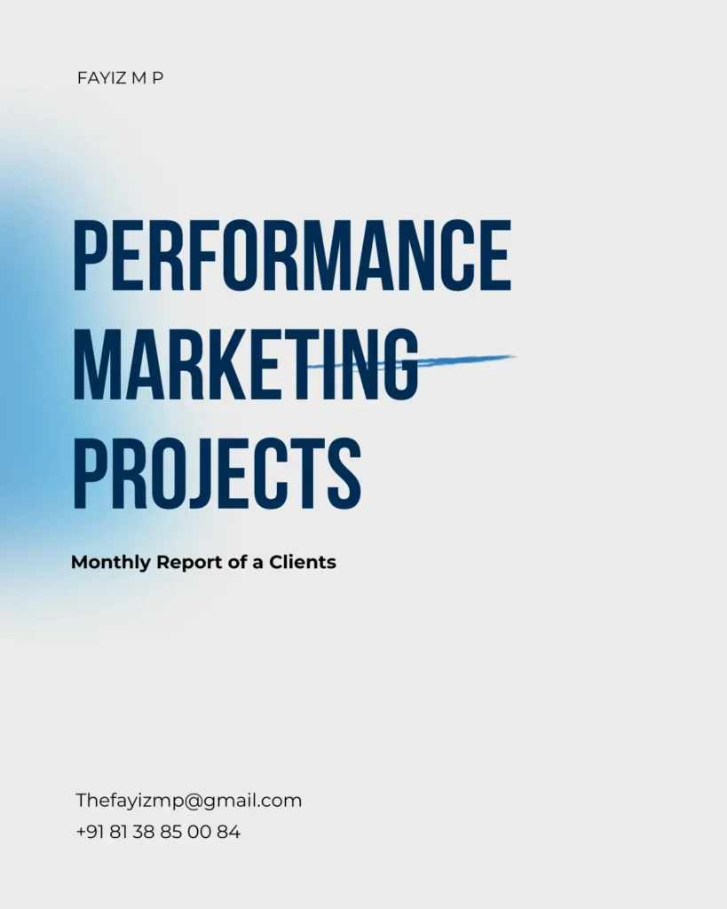 Performance marketing Projects